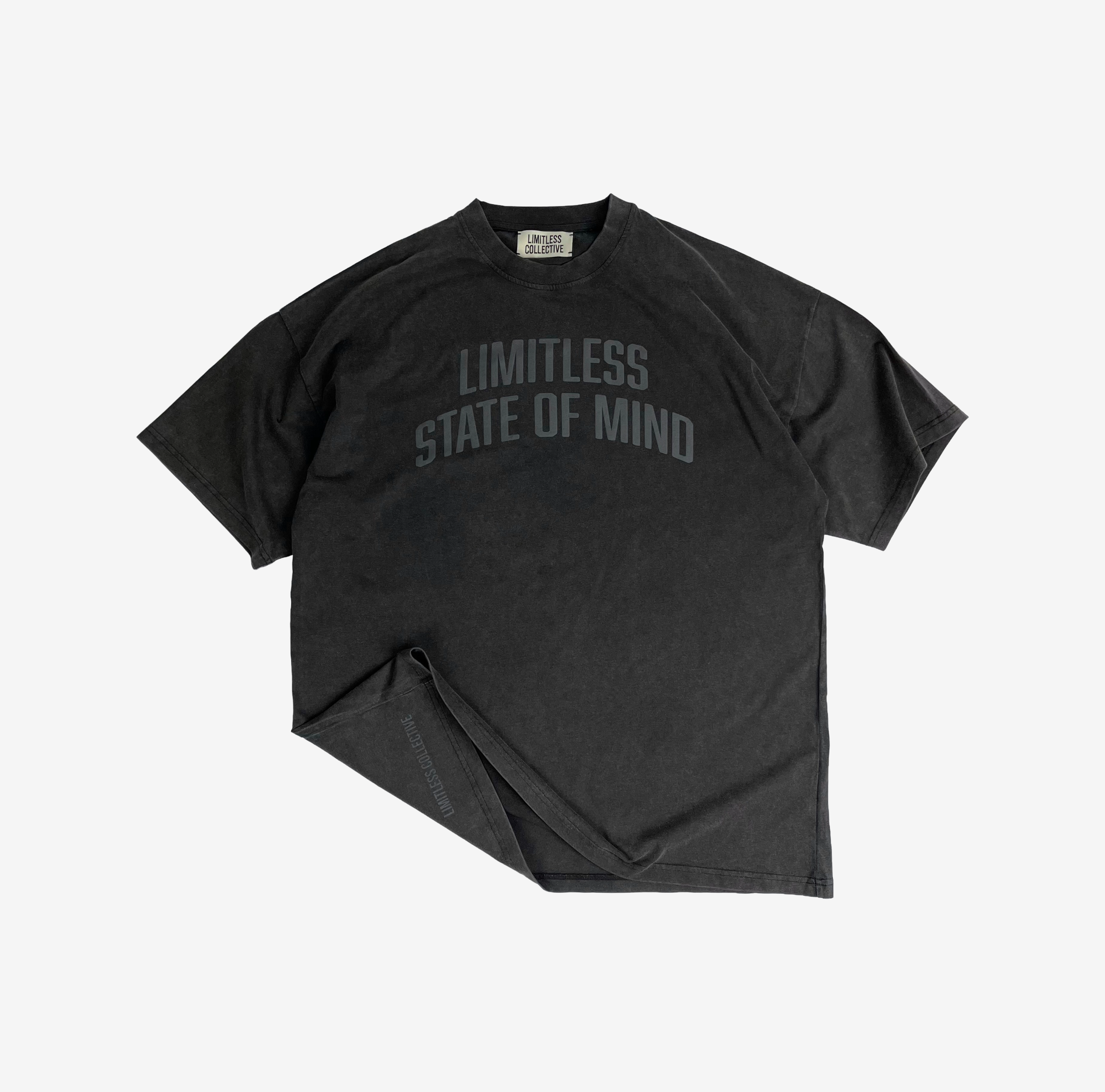State of mind oversized tee - Faded Black