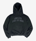 State of mind oversized hoodie - Faded Black