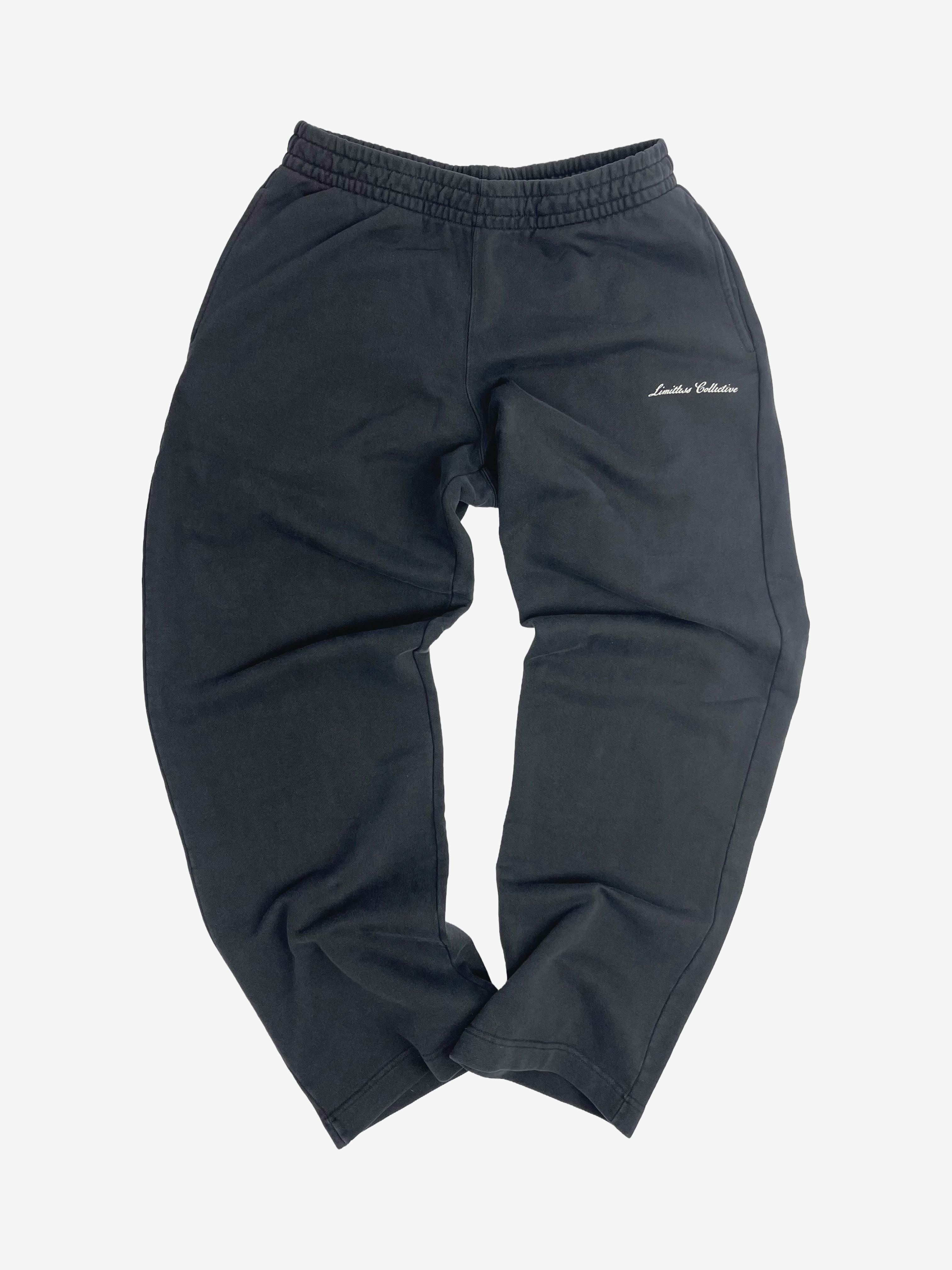 Script No Cuff Sweatpants - Faded Black